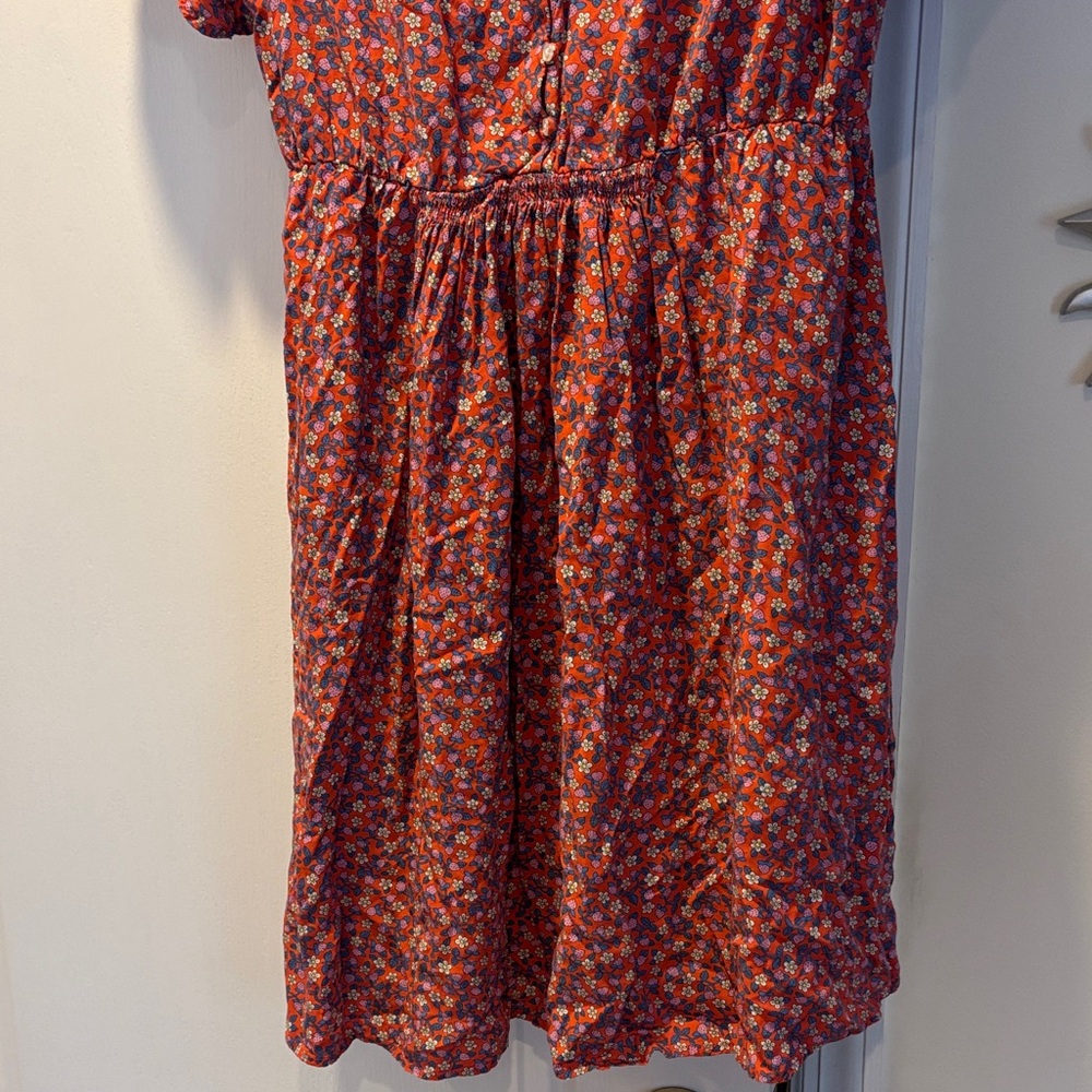 SONNET JAMES A PLAY LADIES RED BLUE STRAWBERRY 🍓 DRESS-M - Picture 6 of 10